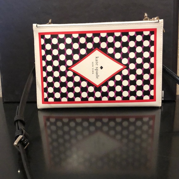Kate spade card crossbody lucky draw  multi 974 - Picture 2 of 6